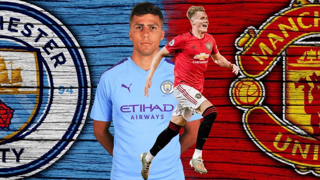 Rodrigo-Hernandez-Scott-McTominay-Manchester-Derby-2019 | Premier League News Now Rodrigo Hernandez Scott McTominay Manchester Derby 2019