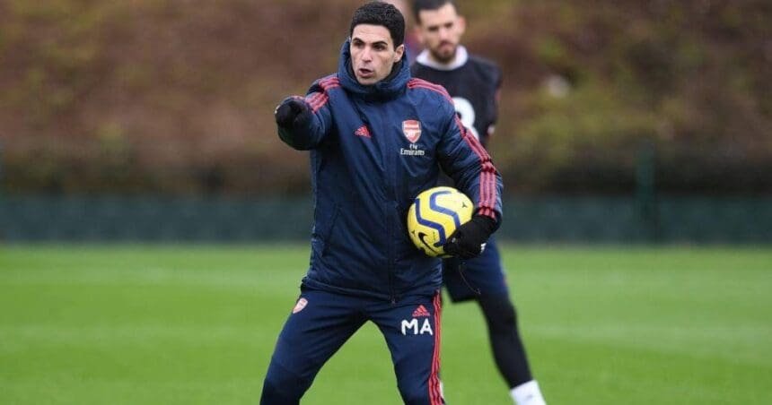 mikel-arteta-arsenal-training