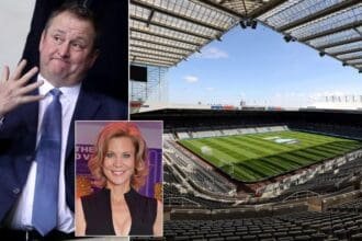 Amanda-Staveley-Mike-Ashley-newcastle-stadium