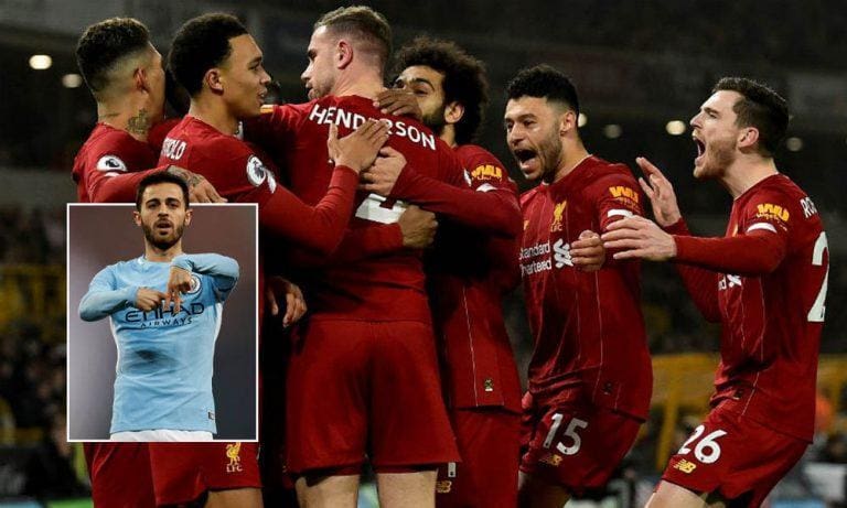 Premier League rival ‘Bernardo Silva’ supports Liverpool to be crowned league Champions