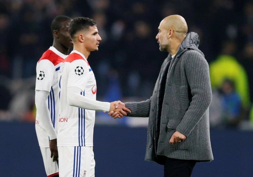 Houssem-Aouar-Pep-Guardiola