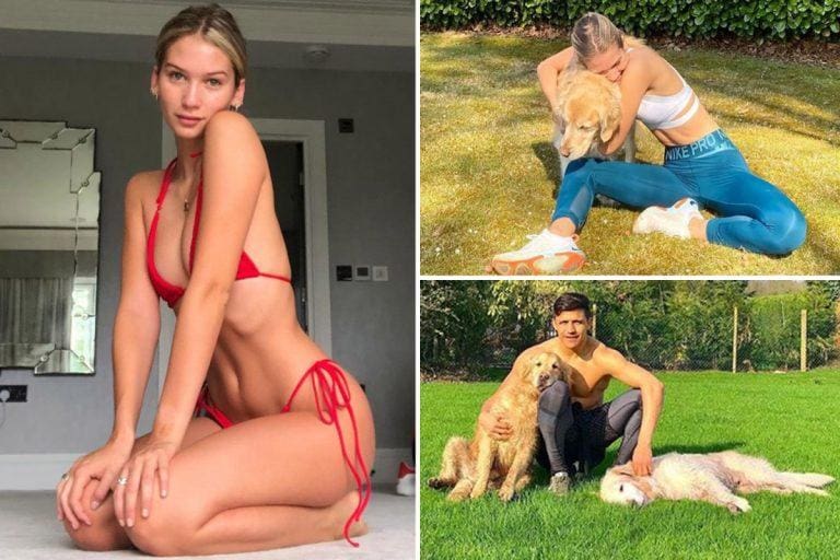 Alexis Sanchez in lockdown with South African model Anna Modler
