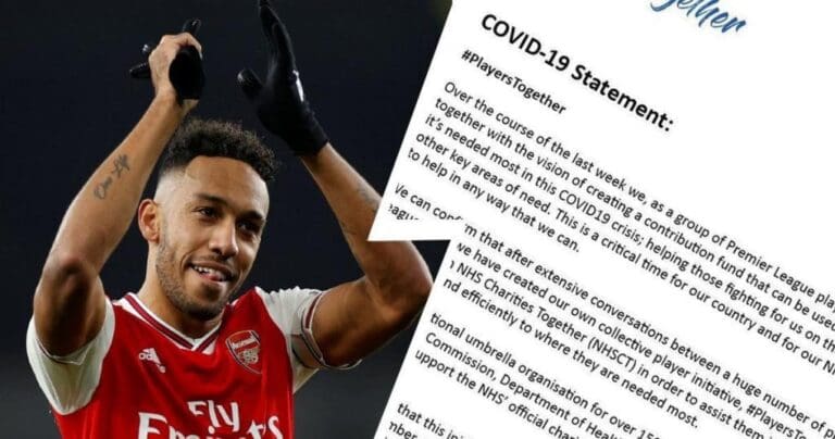 Premier League players create ‘Players Together’ campaign to help NHS