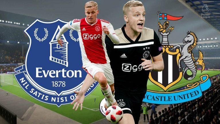 Newcastle & Everton consider Ajax midfielder Donny Van de Beek