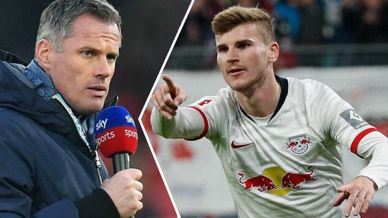 Jamie Carragher cast doubt over Timo Werner’s Liverpool move