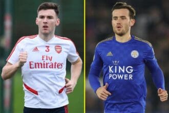 arsenal-kieran-tierney-replace-leicester-ben-chilwell