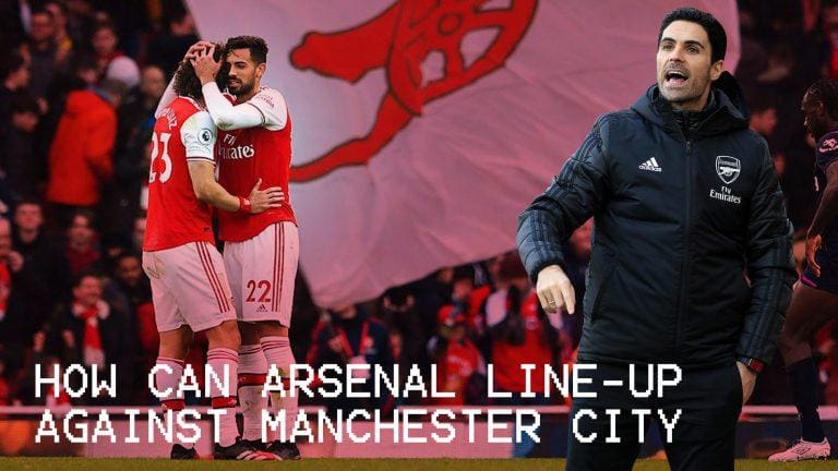 How can Arsenal lineup against Manchester City?