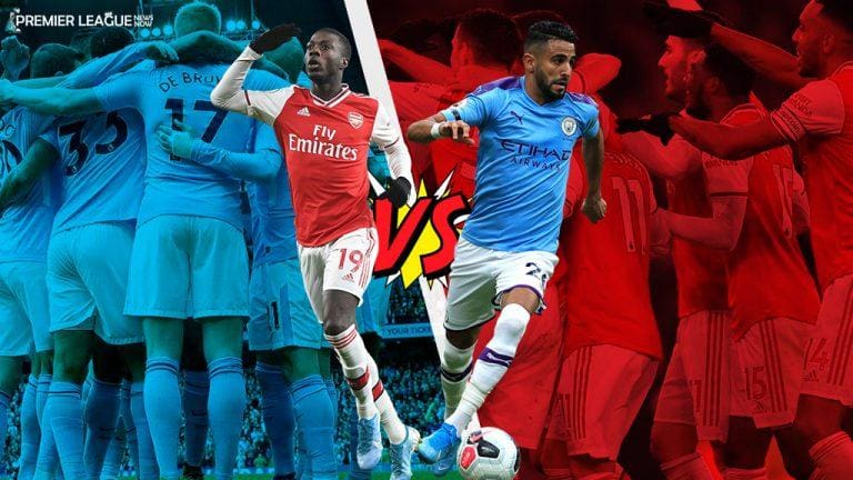 Nicolas Pepe vs Riyad Mahrez | Manchester City vs Arsenal