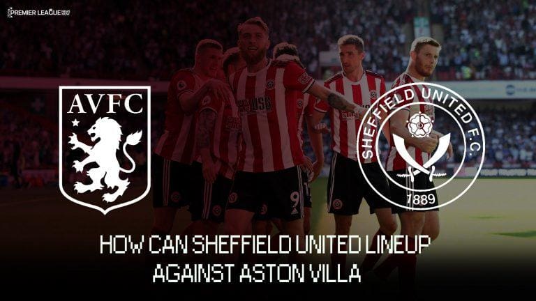 How can Sheffield United lineup against Aston Villa?