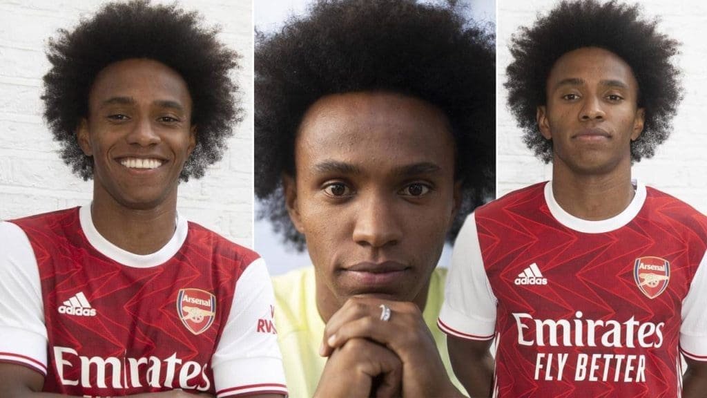 willian in arsenal kit