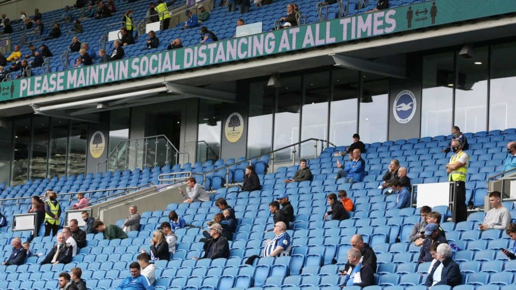 Brighton Amex Stadium Premier League Fans Return 2020