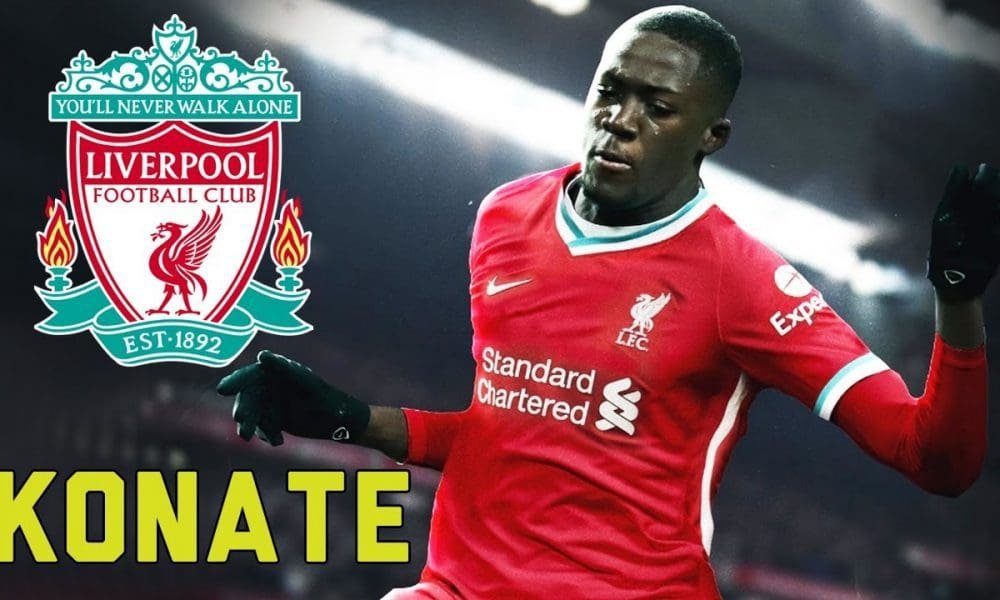 konate in liverpool shirt