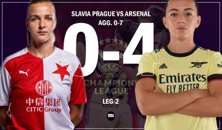 Slavia Prague Women 0-4 Arsenal Women: Match Report | UWCL 2nd leg 2021/22