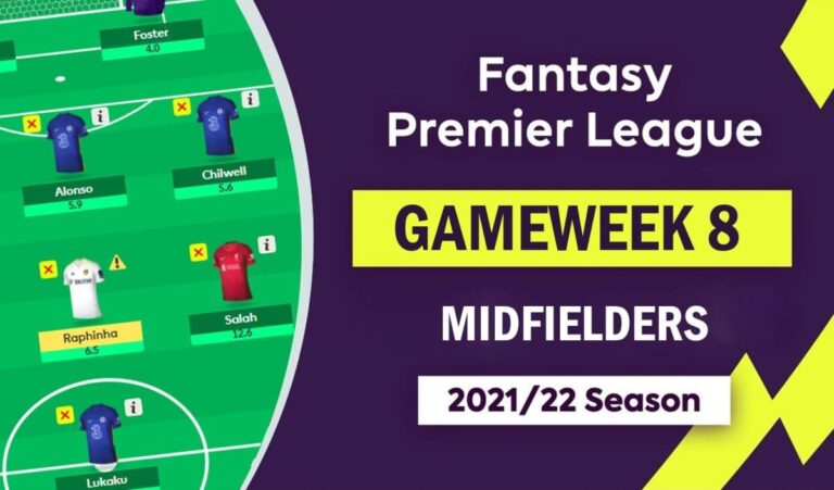 FPL 2021/22: Gameweek 8 – Midfielders Watchlist