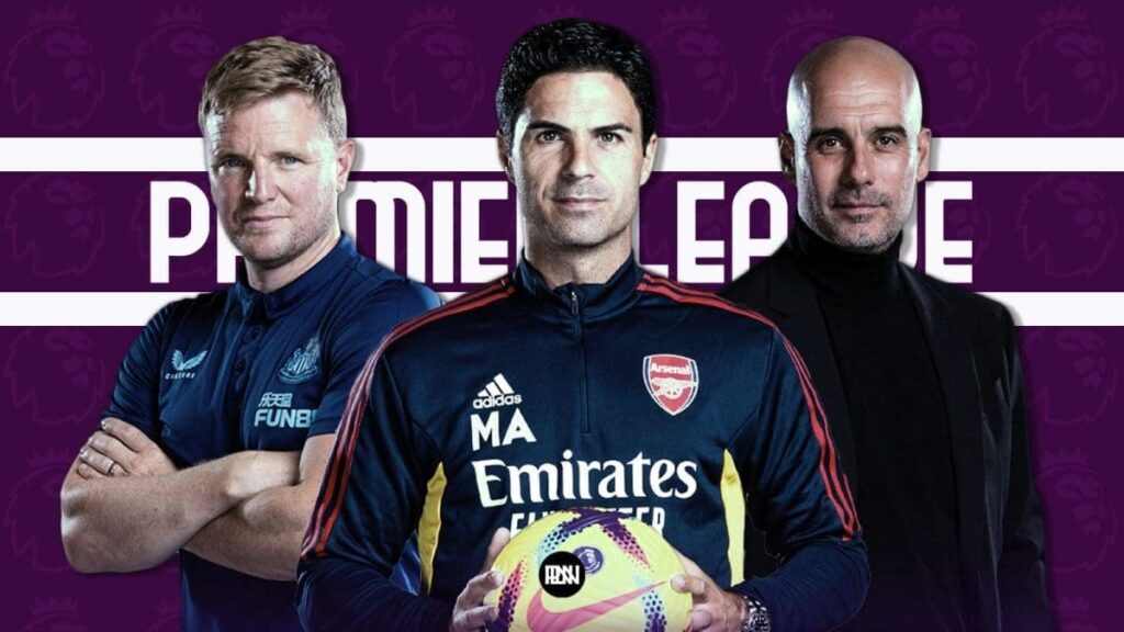 Eddie Howe Mikel Arteta Pep Guardiola Premier League Title Race 2022 23
