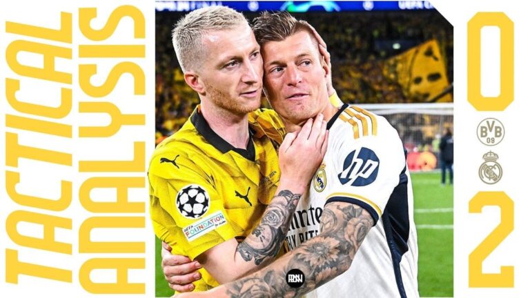 Dortmund vs Real Madrid – UCL Final Tactical Analysis