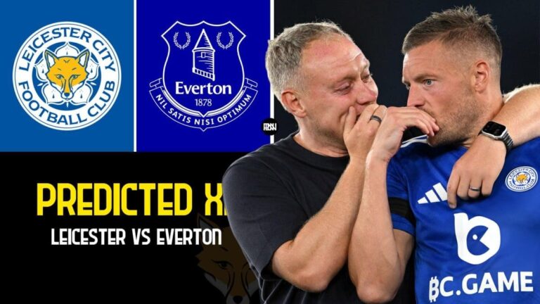 How could Leicester City lineup against Everton